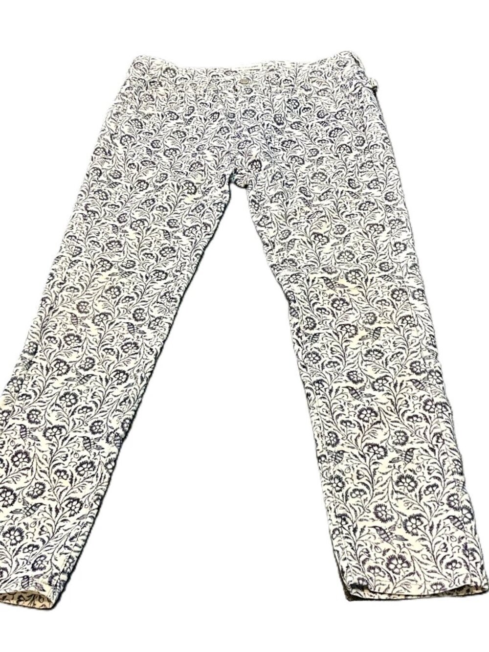 Isabel Marant Etoile Floral Corduroy Pants Size 38 Made in Morocco